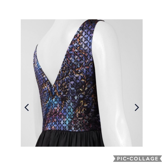 Adrianna Papell sleeveless printed gown - Picture 2 of 8